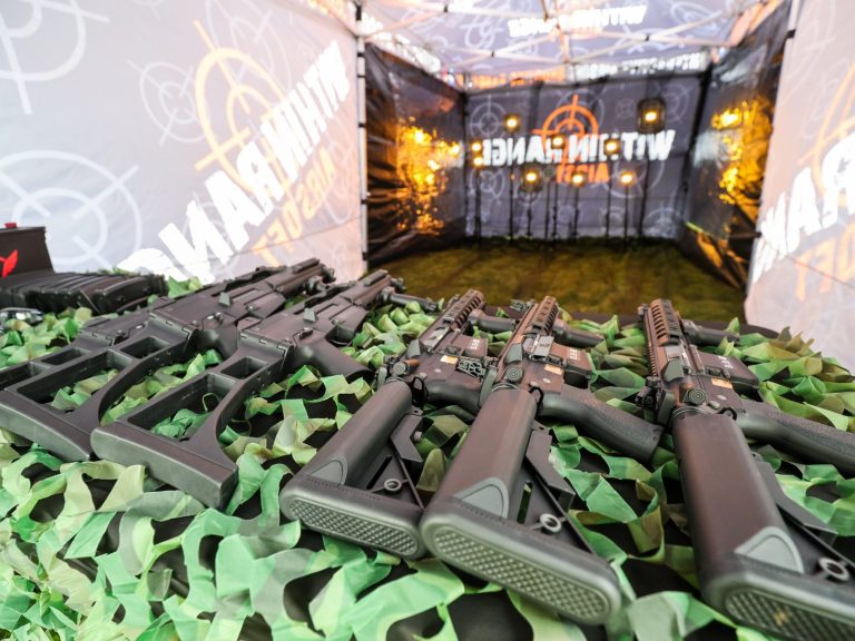 Image of person using target range